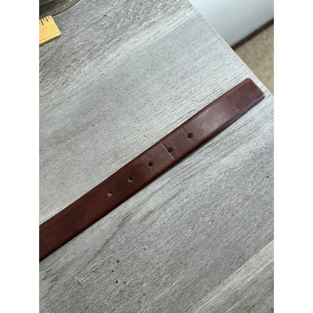 Banana Republic Men's Classic Full Grain Italian Leather Dress Belt Brown 36